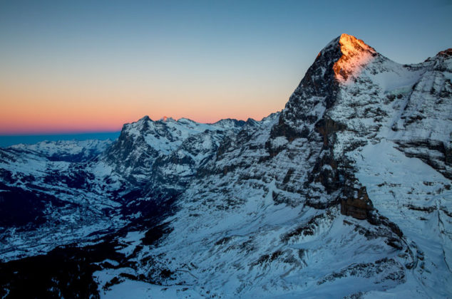 Sonnenuntergang am Eiger Grindelwald