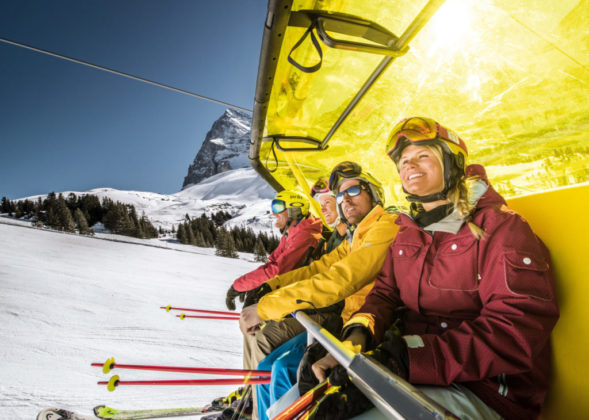 Grindelwald Kleine Scheidegg Winter Ski lift Eiger 1024x730