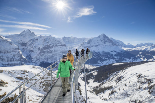 Grindelwald Winter First Cliff Walk Eiger 1024x683