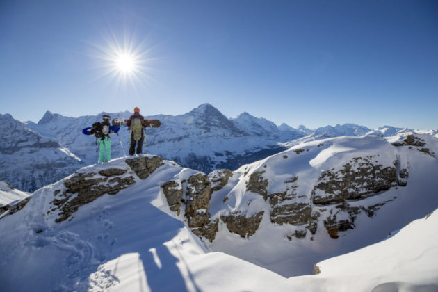 Grindelwald Winter Snowboard Touring Eiger 1024x683